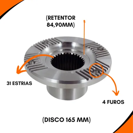 Flange Diferencial 31 Estrias Mercedes