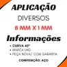 Kit 50 Engraxadeiras Curva 45 8x1 Aplic. Diversas