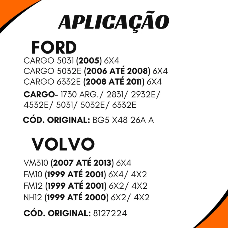 Suporte Cardan Compl. Ford Bg5x4826aa/ Vw 2u0598351/ Volvo 6881186