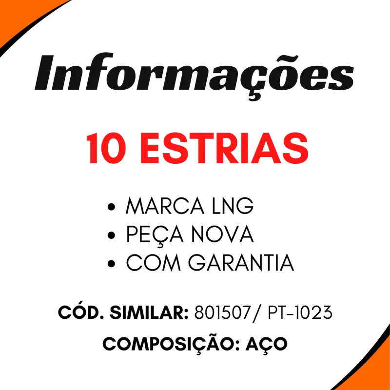 Ponteira Cardan (C/Rosca) Gm C68/ C78/ D68 / Ford F600/ F11000 - 10