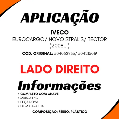 Macaneta Porta Dir. Stralis/ Tector/ Eurocargo (2008...) Complet0