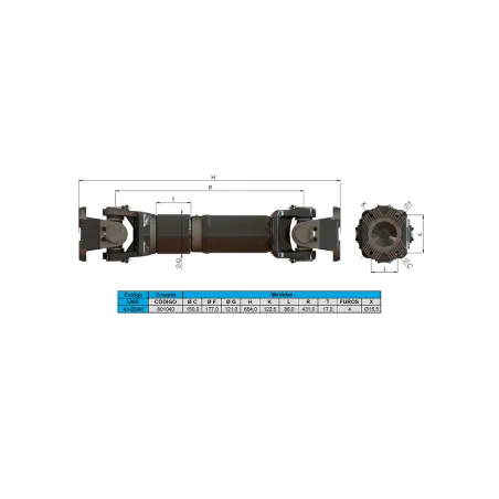 Cardan Novo Stralis 420 440 Volvo Fh440 Gh520 Fh560