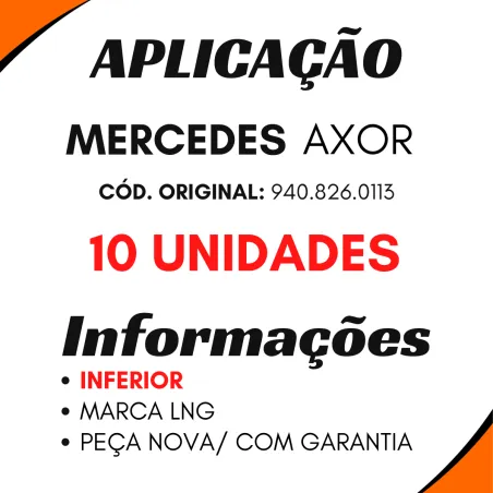 Kit 10 Suportes Farol Inferior Mercedes Axor