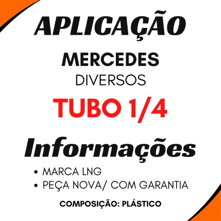 Kit 5 Engates Rápido Mercedes Diversas União Plastica 1/4