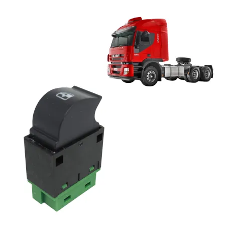 Interruptor Vidro Esq. Stralis (2008...) Esq. (S/Regulagem) (Verde)
