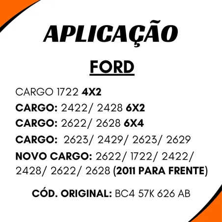 Servo Embreagem Ford Novo Cargo 2428/ 2628/ 2422/ 2622/ 1722