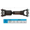 Cardan Completo Entre Eixo Ford B-500 Mm Xc454964aa