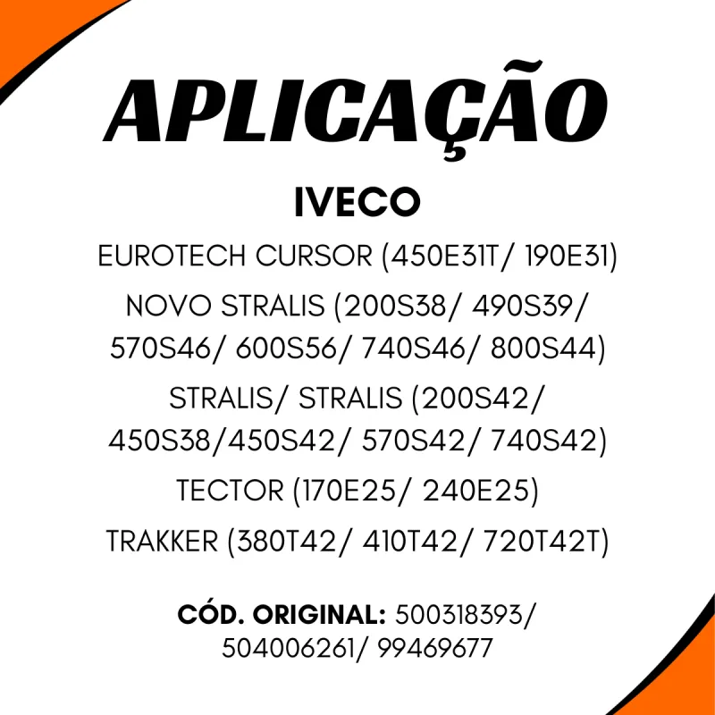 Polia Tensor Correia Lisa Iveco Stralis Novo Stralis Trakker
