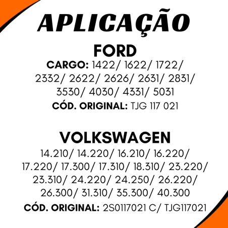Radiador Óleo Ford Tjg117021 Volkswagen 2s0 117 021 C