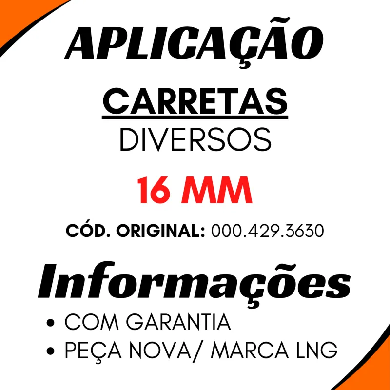 Kit 5 Unidades Engate Rápido Mão Amigo Todas Carretas 16 Mm