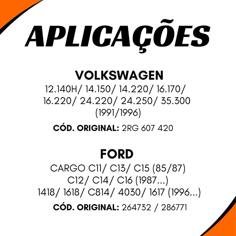 Válvula Pedal Ford Cargo/ Vw 2rg607420  ( Sistema Bendix )