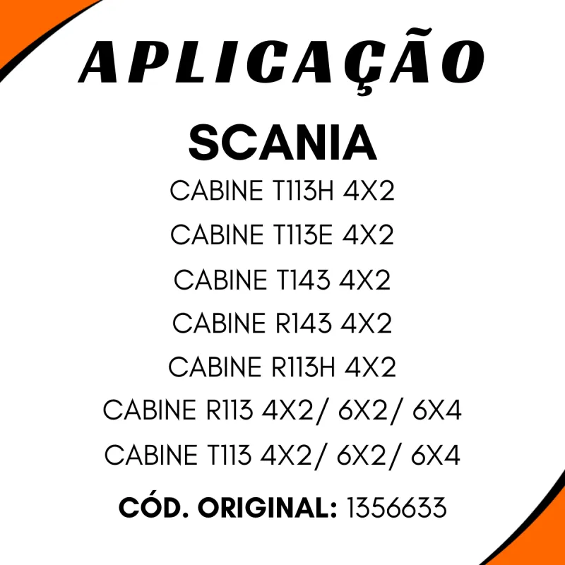 Válvula Regulador Pressãoscania R/T113/ 143  1356663