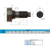 Ponteira Cardan (C/Rosca) Scania P93/ 113h (Encaixe Tubo 91,00mm) -