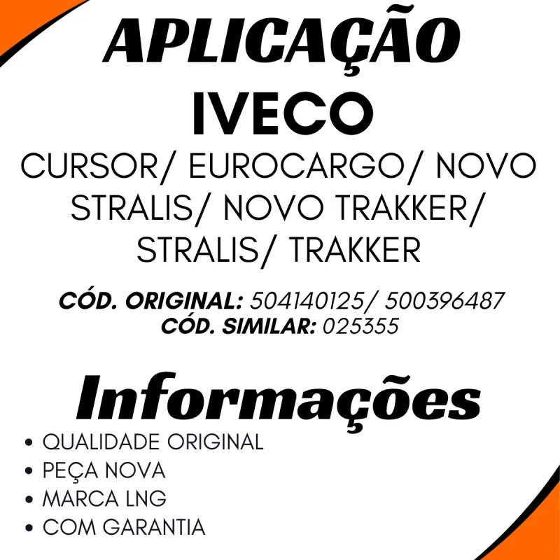 Bomba Combustível Eurocargo, Cursor, Trakker, Stralis