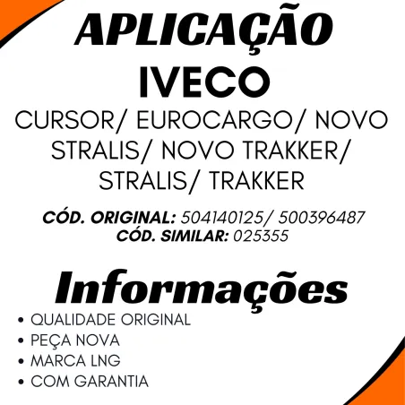 Bomba Combustível Eurocargo, Cursor, Trakker, Stralis