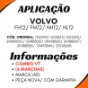 Manopla Alavanca Câmbio Volvo Fh 12/ Fm 12/ Nh 12/ Nl 12 (6 Marchas)
