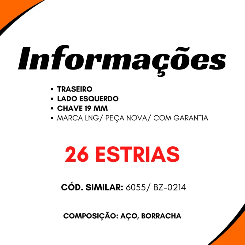 Catraca Freio Manual Tras. Dir. (26 Estrias) (Chave 19 Mm) Mbb