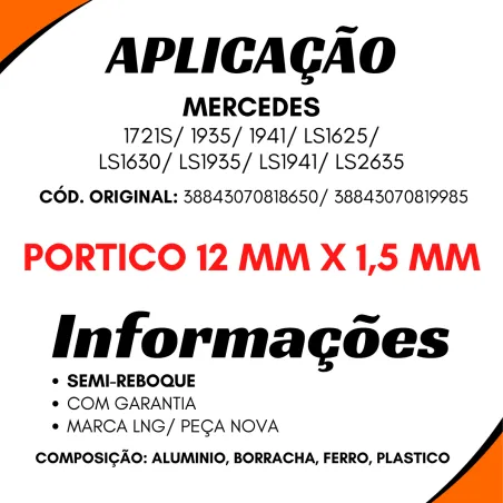 Válvula Freio Mão Mercedes 1935/ 1941 Semi-Reboque