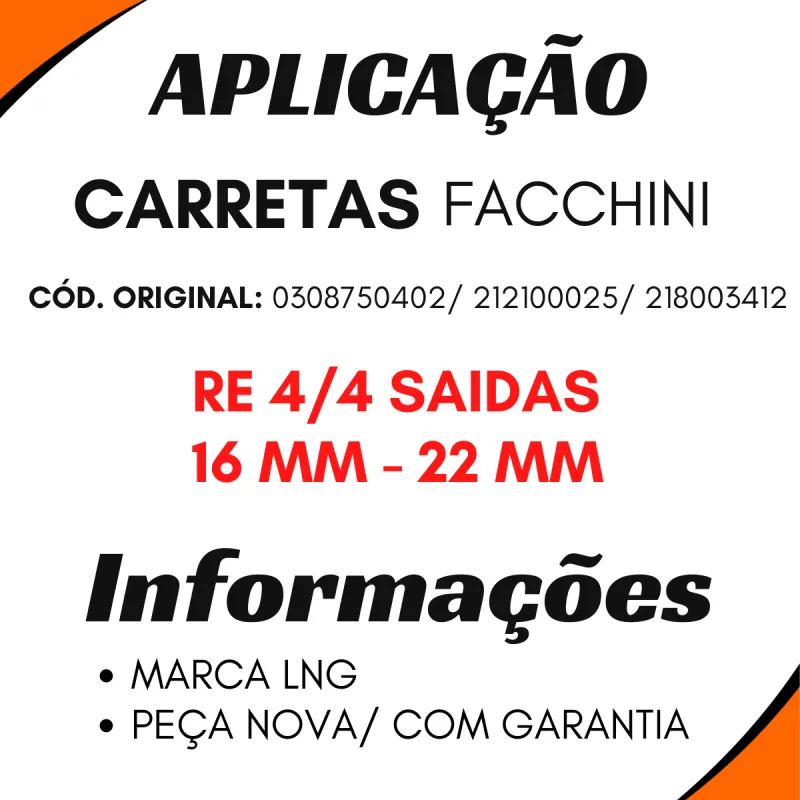 Válvula Relê Facchini 0308750402