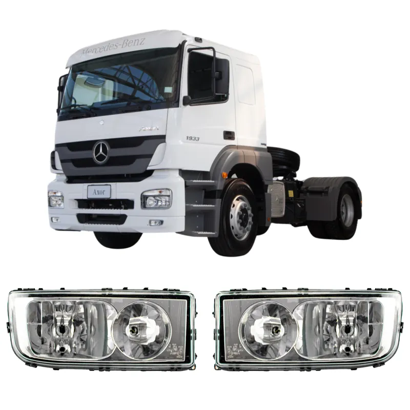 Farol Mercedes Axor Lado Direito