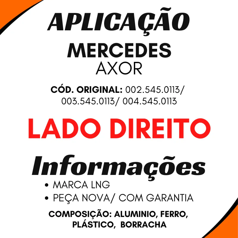 Interruptor Vidro Dir. Mercedes Axor (002.545.0113)