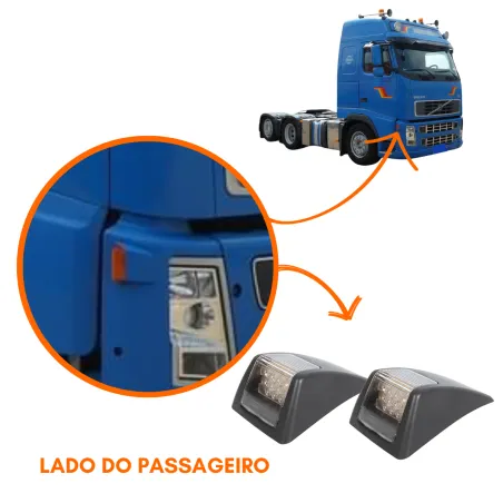 Lanterna Seta Volvo Dir. Fh13/ Fm12/Fm13