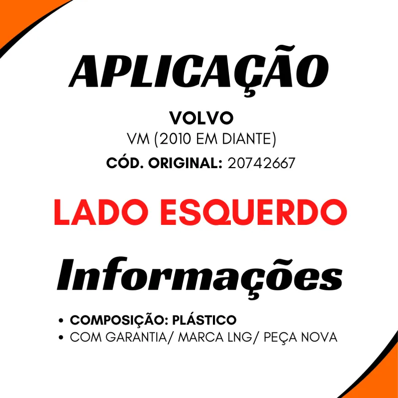 Aro Farol Aux. Esq. Volvo Vm (2010...) 20742667