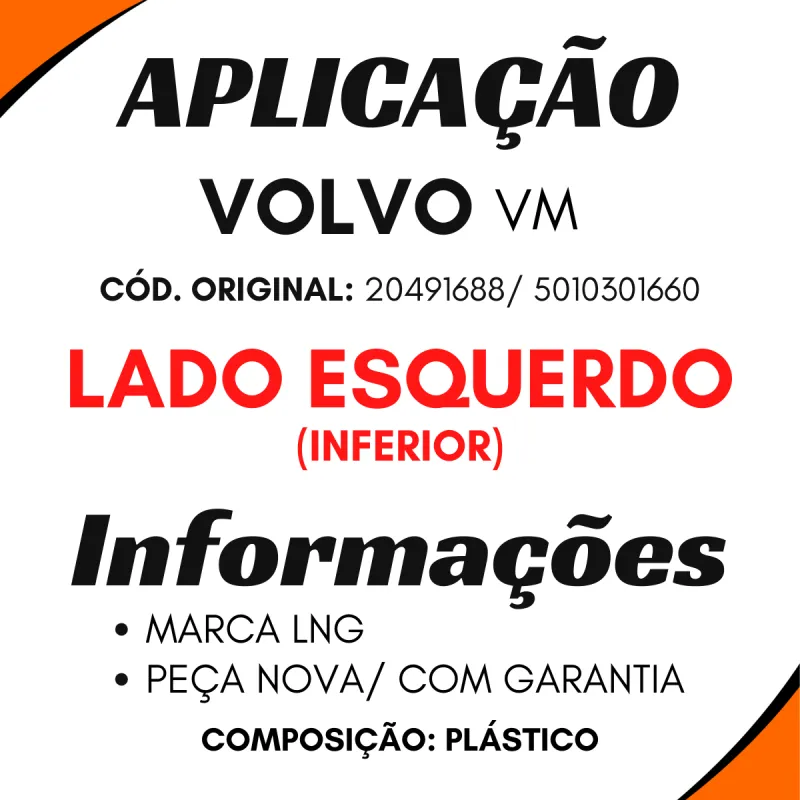 Moldura Parabrisa Esq. Volvo Vm Todos