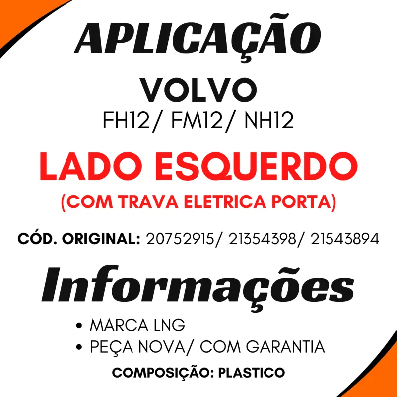 Interruptor Vidro Esq. Volvo Fh12/ Fm12/ Nh12 (20752915)