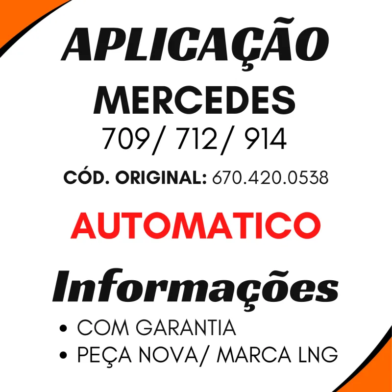 Regulador Freio Mercedes 709/ 912 Mecanico