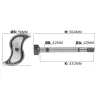 Eixo Expansores S Freio Ar Dir. Tras.  Mbb 1414/ 1516/ 1518/ 1620