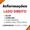 Farol Principal Dir. C/Led Volvo Fh13/ Fm13 (2008/...)