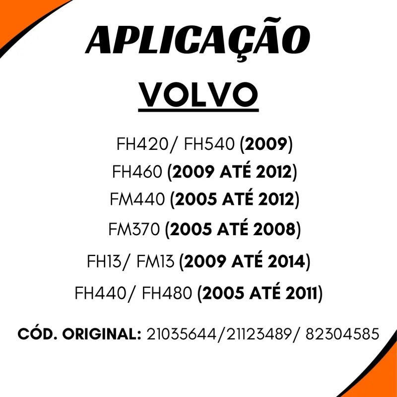 Farol Principal Dir. C/Led Volvo Fh13/ Fm13 (2008/...)
