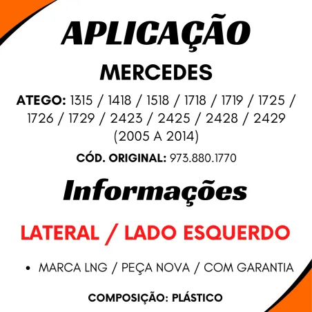 Parachoque Dianteiro Lat. Esq. Atego