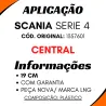 Paralama Traseiro Scania Série 4 Central (19 Cm)