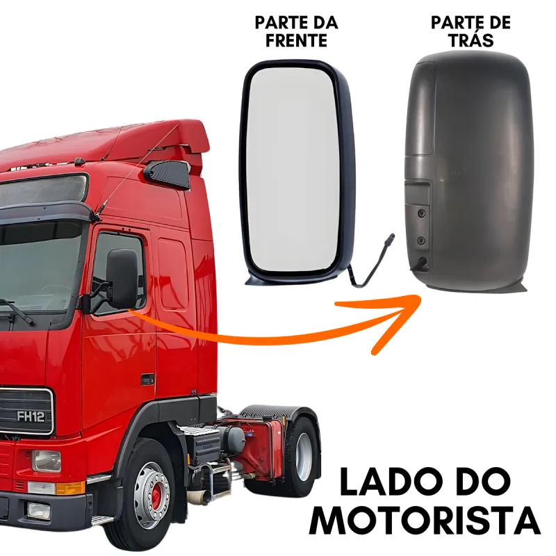 Espelho C/Desemb. Esq. Eletr.  Fh12/ Nh12/ Fm12 (...2002)
