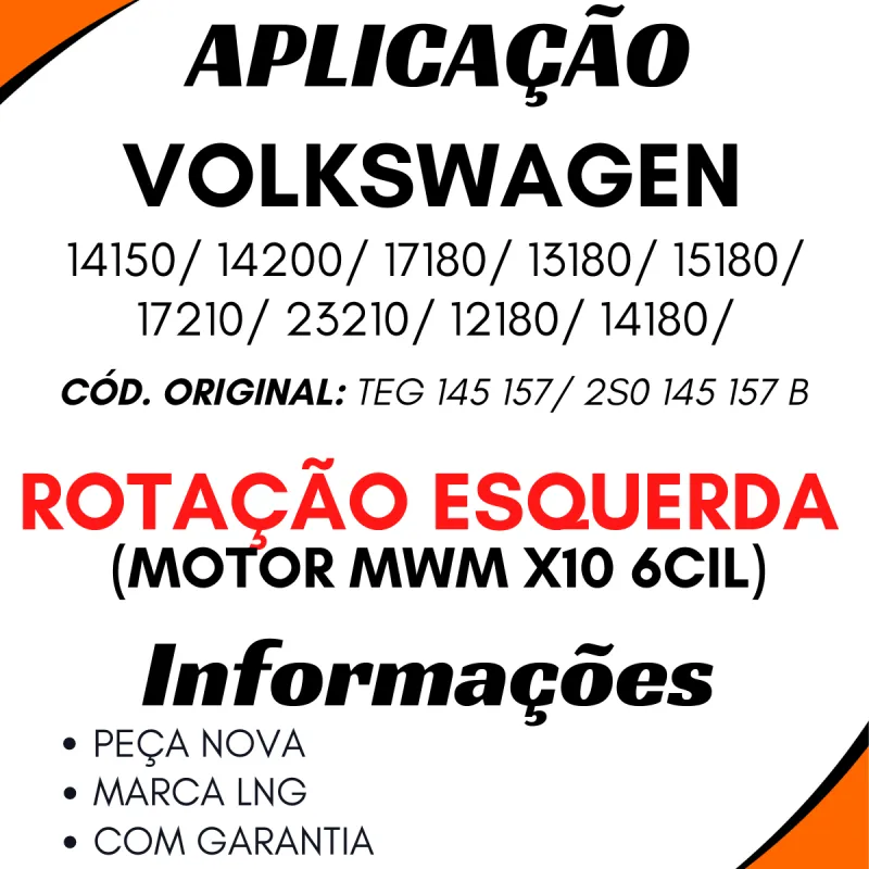 Bomba Hidráulica Volkswagen 14150/14200/17180 Mwm X10 6cil