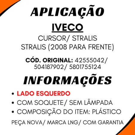 Lanterna Seta Esq. Stralis (2008..)/ Tector/ Cursor