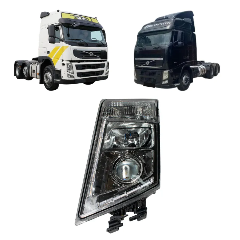 Farol Principal Esq. C/Led Volvo Fh13/ Fm13 (2008...)