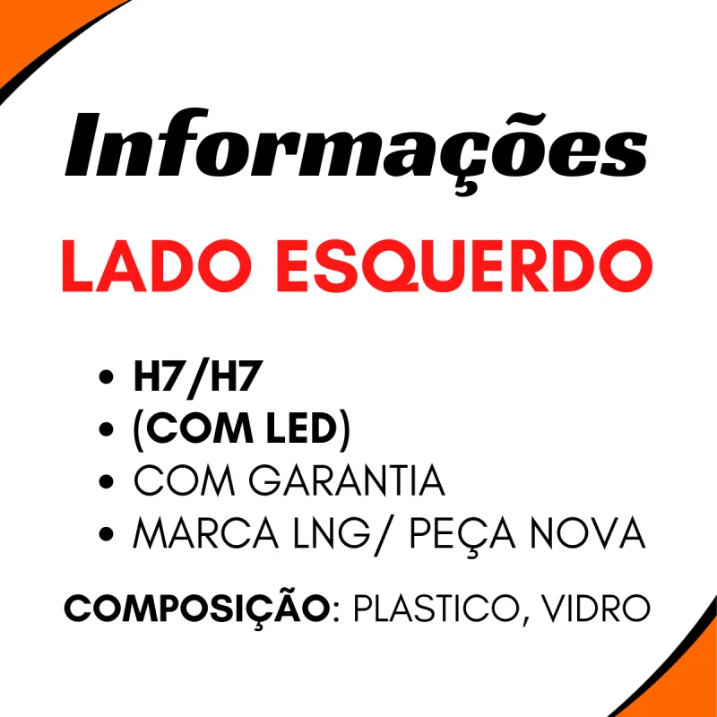 Farol Principal Esq. C/Led Volvo Fh13/ Fm13 (2008...)