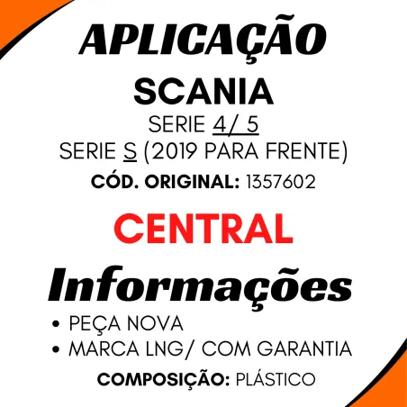 Paralama Traseiro Scania Série 4 Central