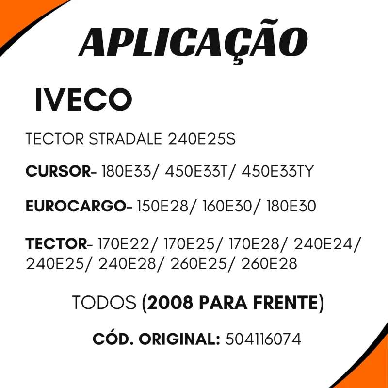 Defletor Lateral Dir. Iveco Tector 504116074