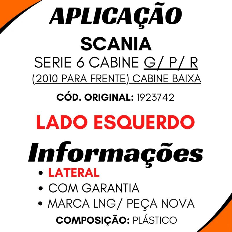 Parachoque Lateral Esq. Série 6