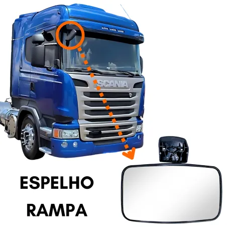 Espelho Rampa Scania Série 4/ Série 5