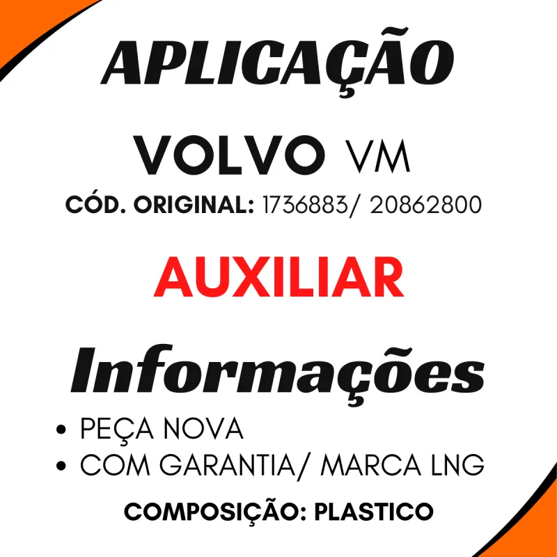 Capa Espelho Auxiliar Volvo Vm