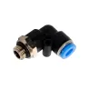 Kit 5 Cotovelos Engate Rápido Mercedes Plastico Macho Giratorio 6 Mm