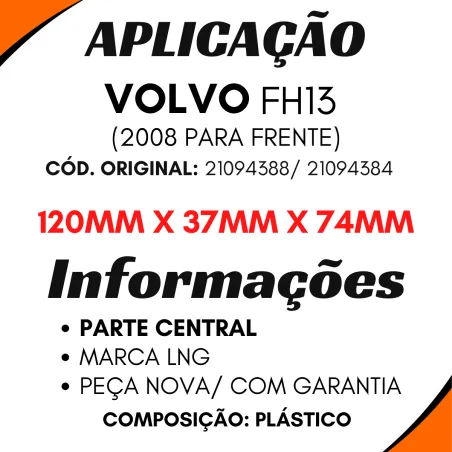 Paralama Traseiro Volvo Fh13 (2008...) Fh4/ Fm4 Parte Central
