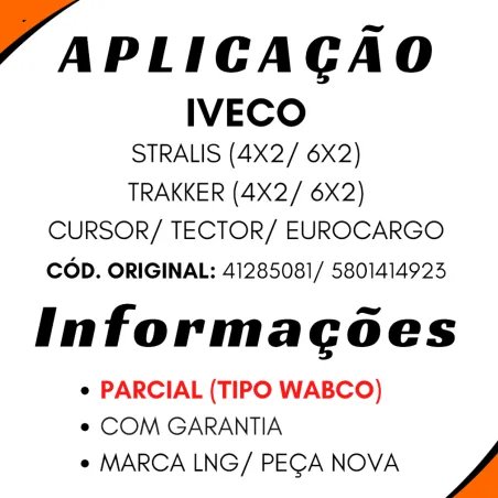 Válvula Apu Stralis- Cursor- Tector- Eurocargo- Trakker