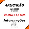 Kit 5 Conexão Tampao Válvula Mbb Diversas 22 X 1,5 Mm