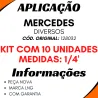 Kit 10 Anilhas Tubo Nylon Mercedes Diversas 1/4